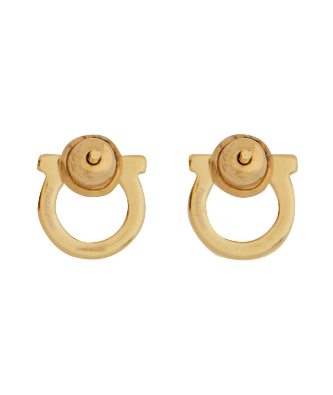 FERRAGAMO Золотые металлические серьги, фото 3