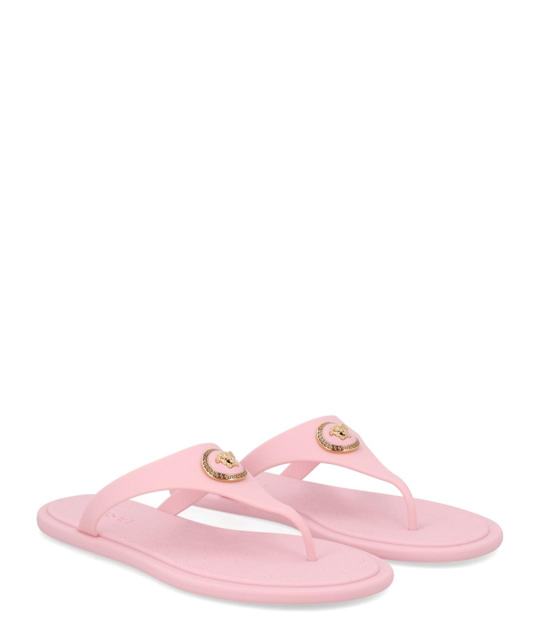 VERSACE Розовые шлепанцы, фото 2