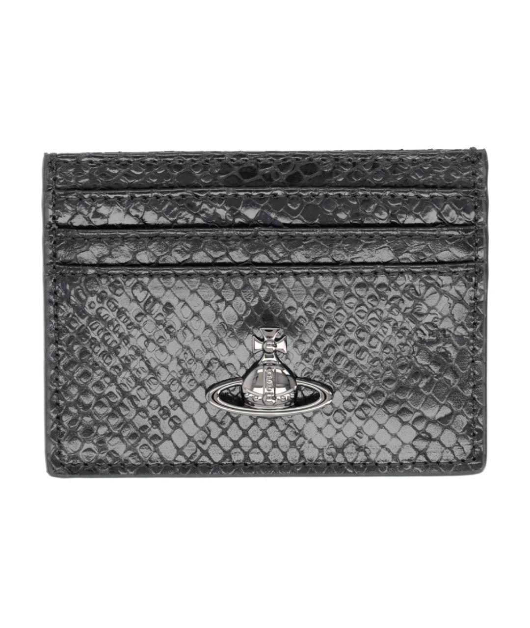 VIVIENNE WESTWOOD Черный кожаный кардхолдер, фото 1