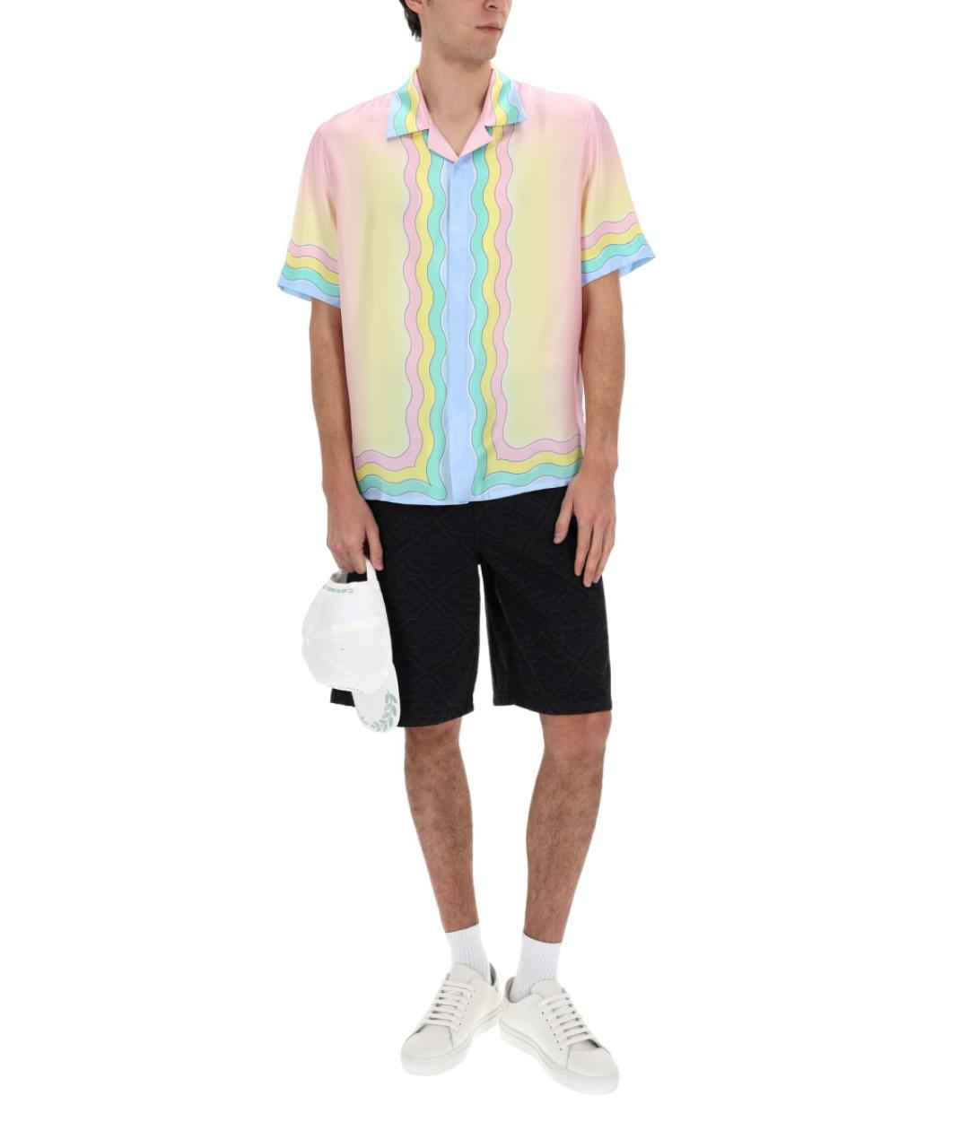 CASABLANCA Синие полиэстеровые шорты, фото 3