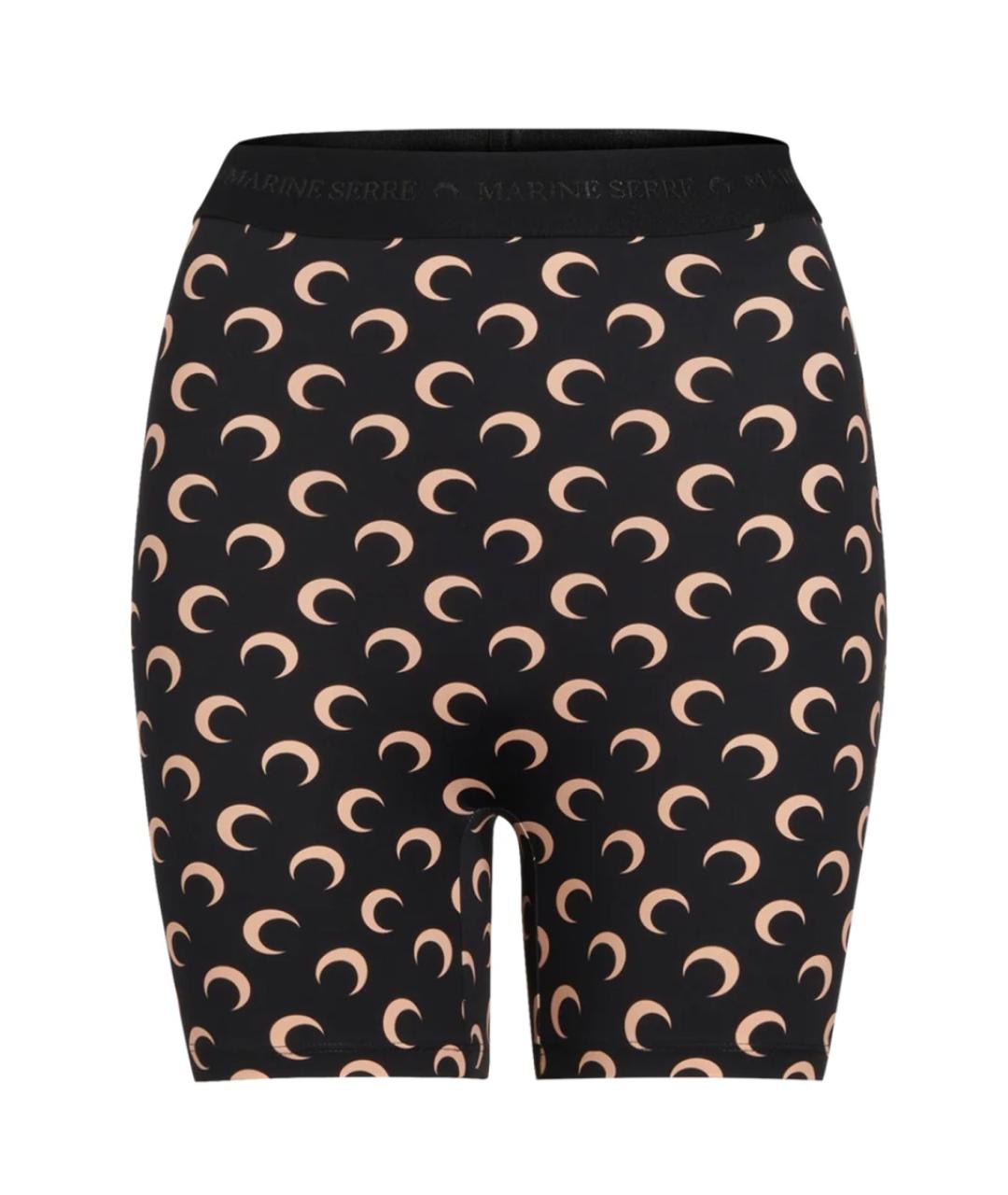 MARINE SERRE Черные полиамидовые шорты, фото 1