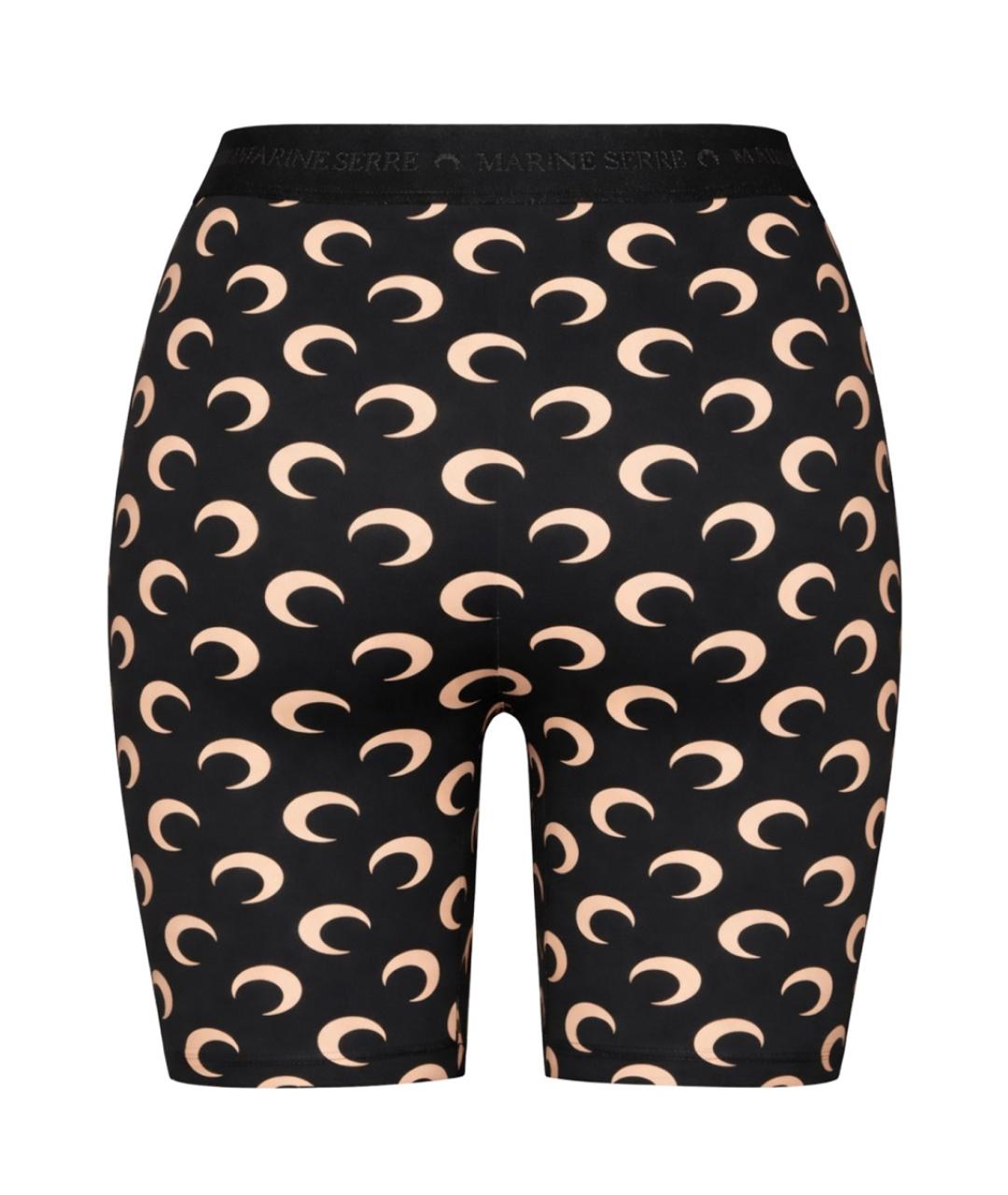 MARINE SERRE Черные полиамидовые шорты, фото 2