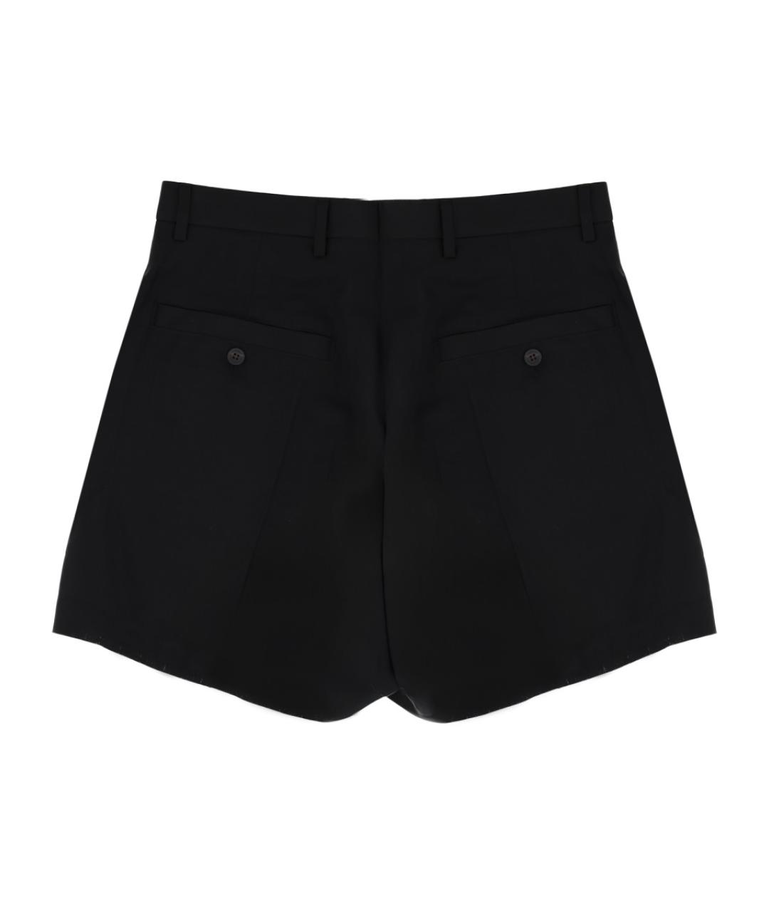 RICK OWENS Черные шерстяные шорты, фото 2