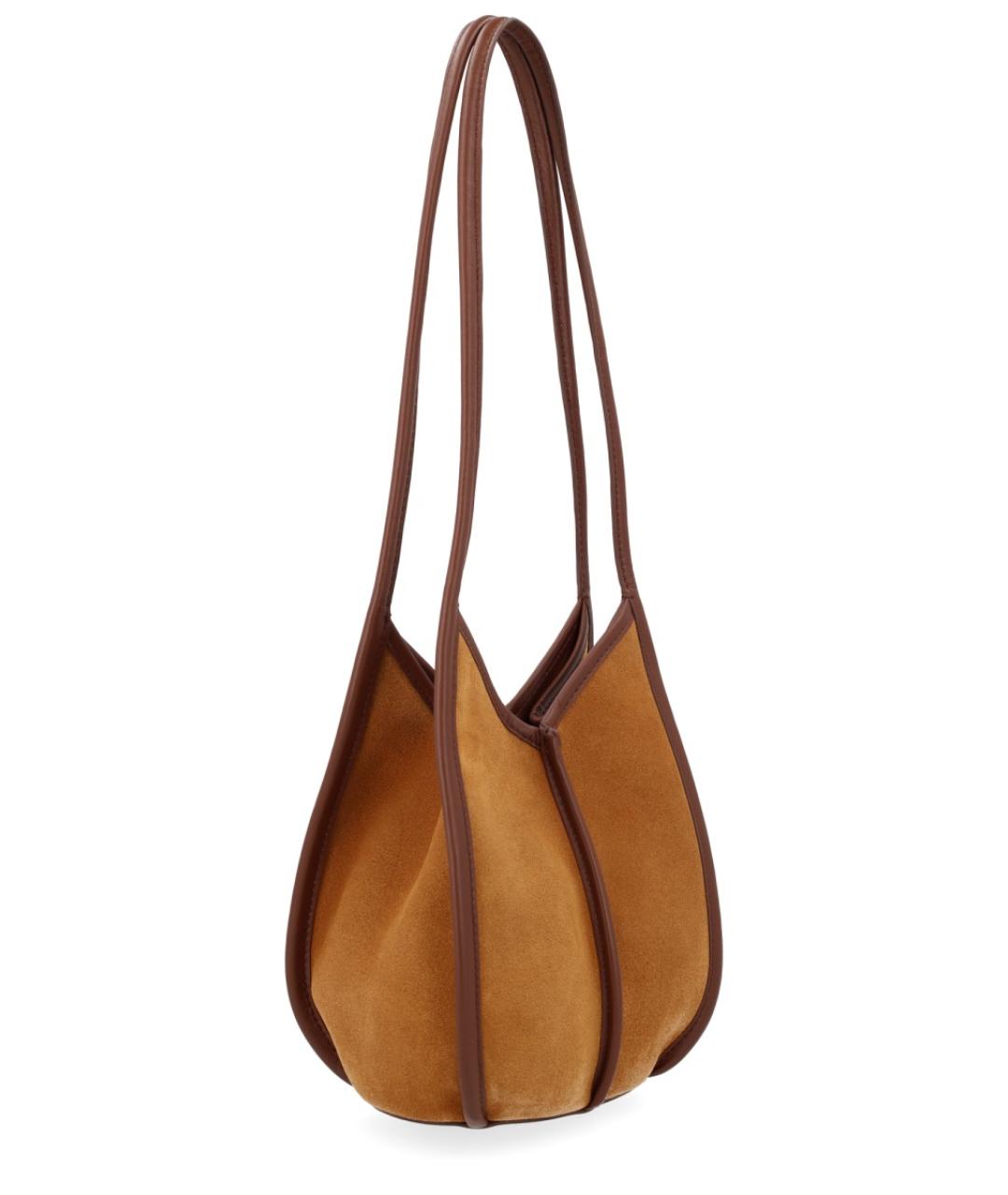 HEREU Бежевая кожаная сумка через плечо, фото 2