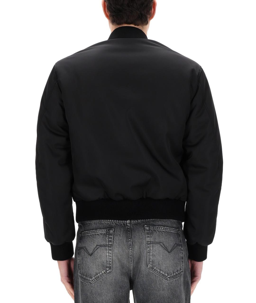 VERSACE Черная синтетическая куртка, фото 4