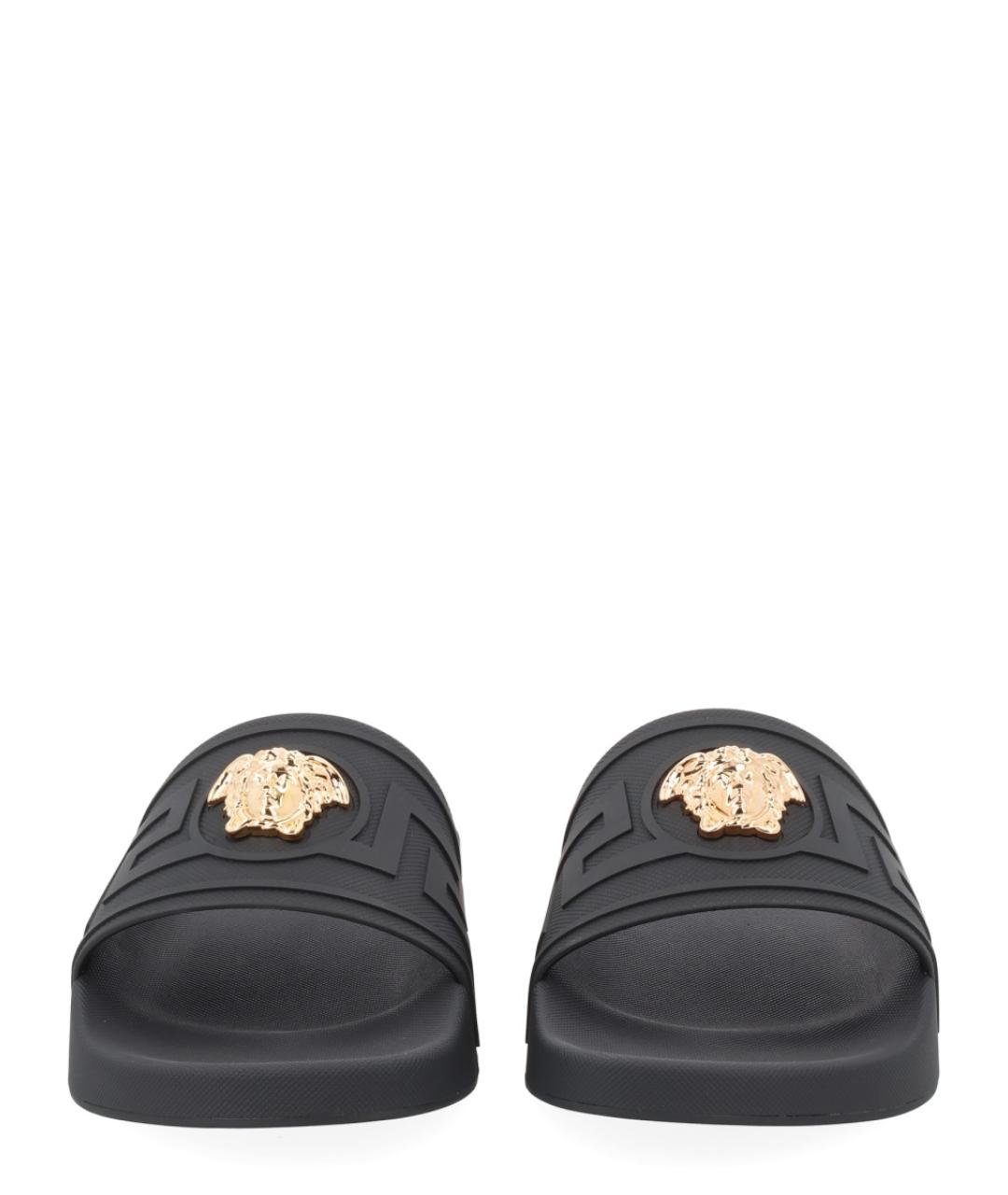 VERSACE Черные шлепанцы, фото 3