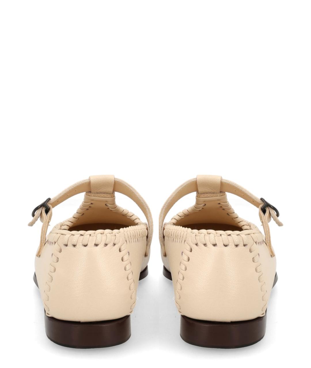 HEREU Белые кожаные лоферы, фото 4