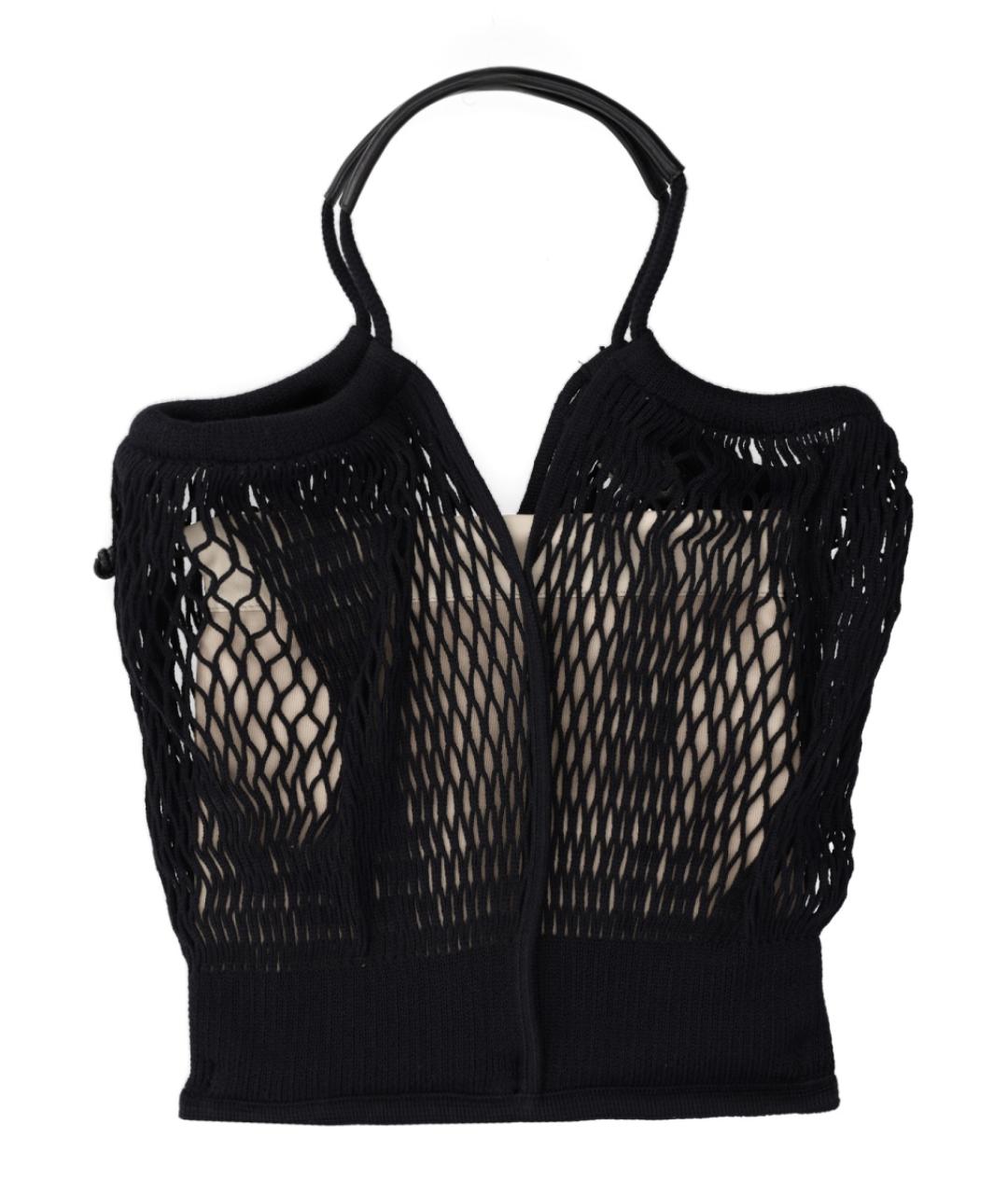 HEREU Черная хлопковая сумка тоут, фото 1