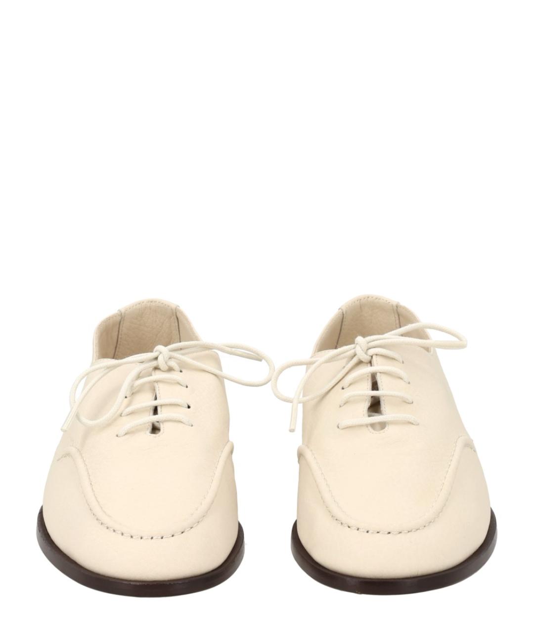 HEREU Белые кожаные ботинки, фото 3