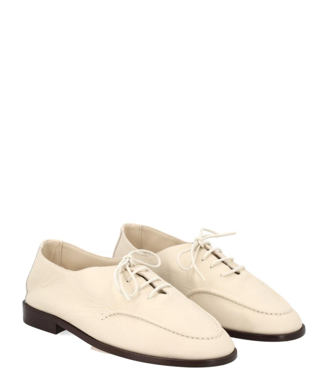 HEREU Белые кожаные ботинки, фото 2