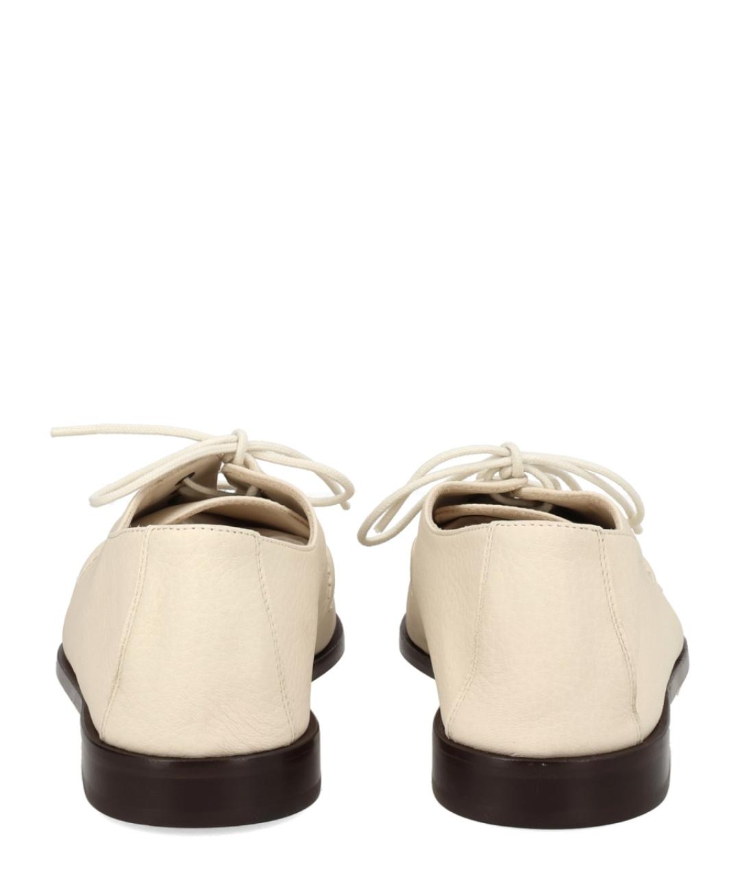 HEREU Белые кожаные ботинки, фото 4