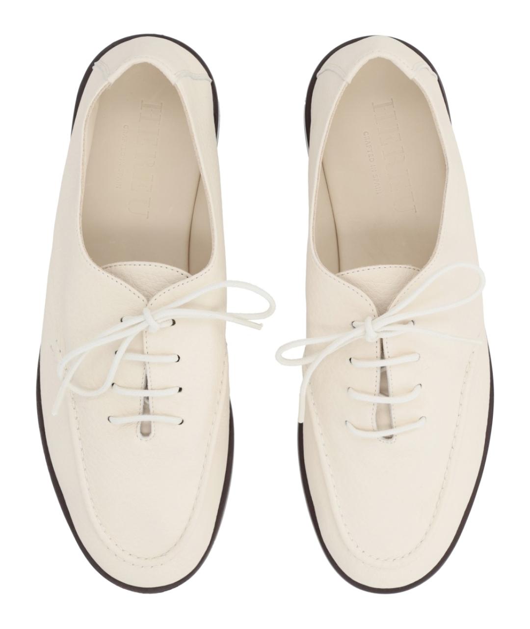 HEREU Белые кожаные ботинки, фото 5