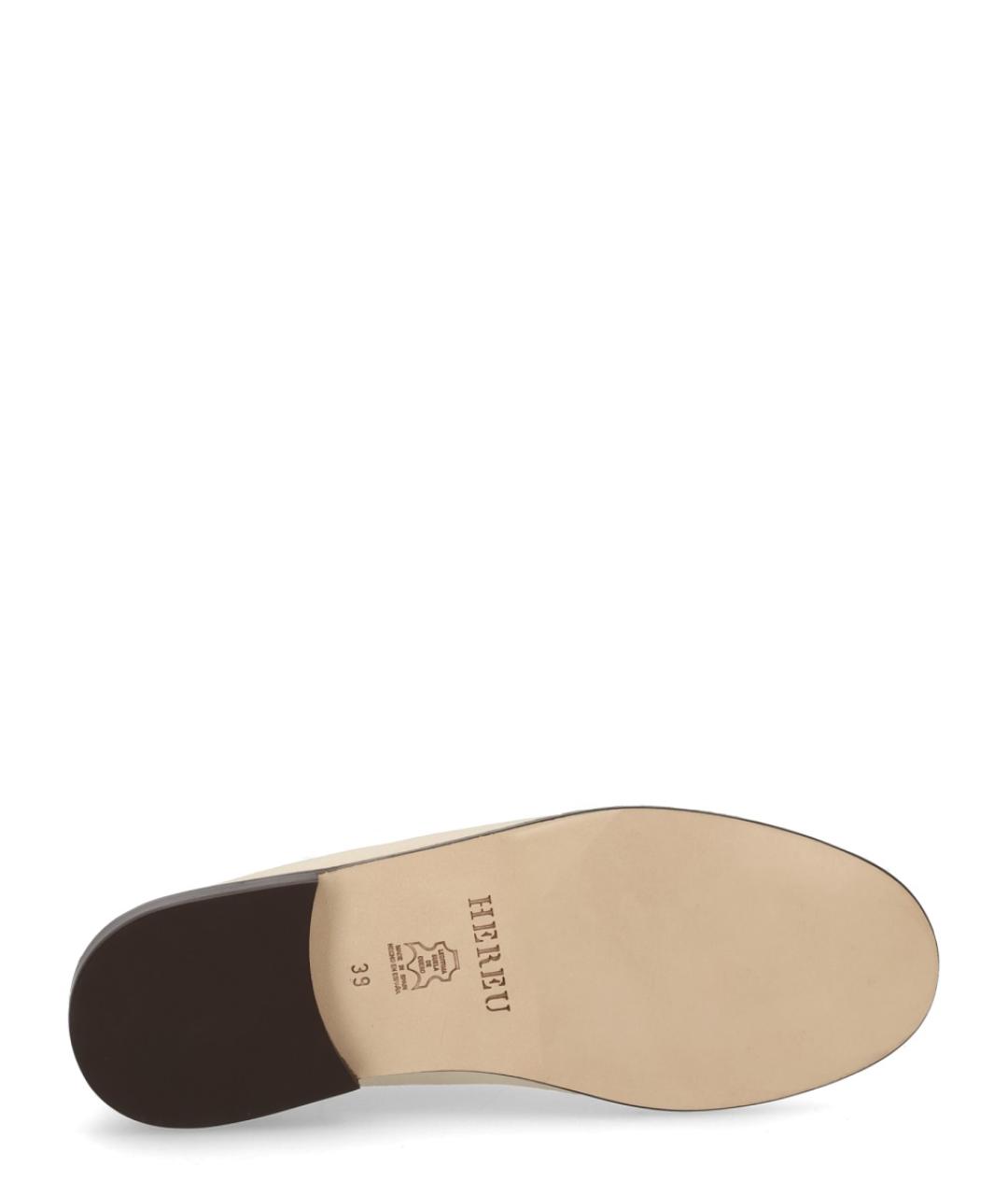 HEREU Белые кожаные ботинки, фото 6