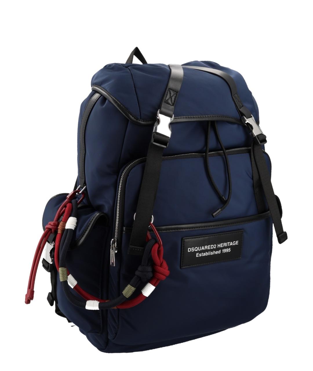 DSQUARED2 Синий синтетический рюкзак, фото 2