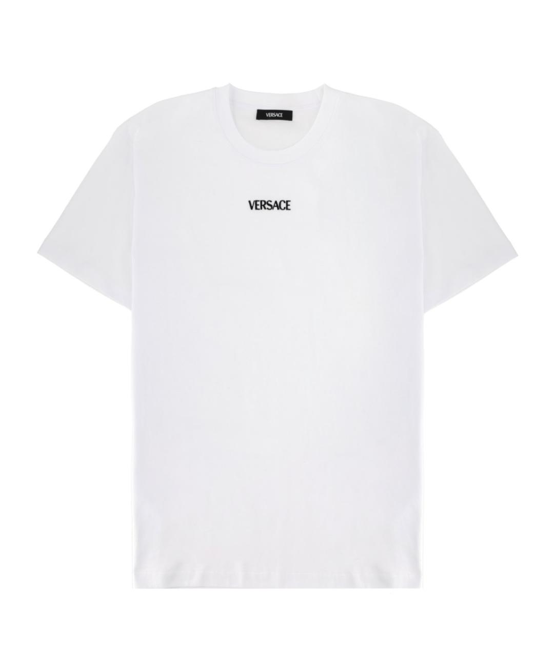 VERSACE Белая хлопковая футболка, фото 1