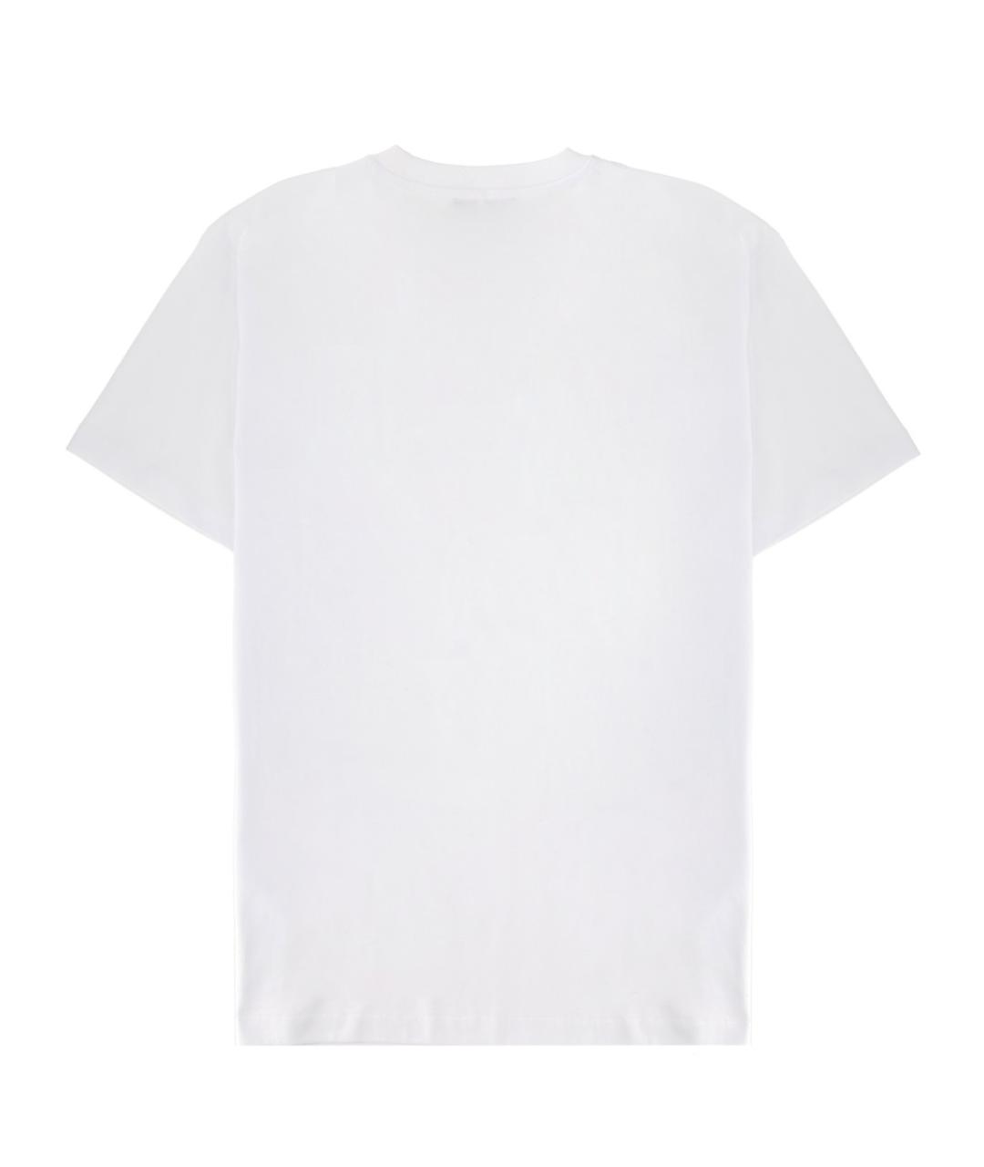 VERSACE Белая хлопковая футболка, фото 2