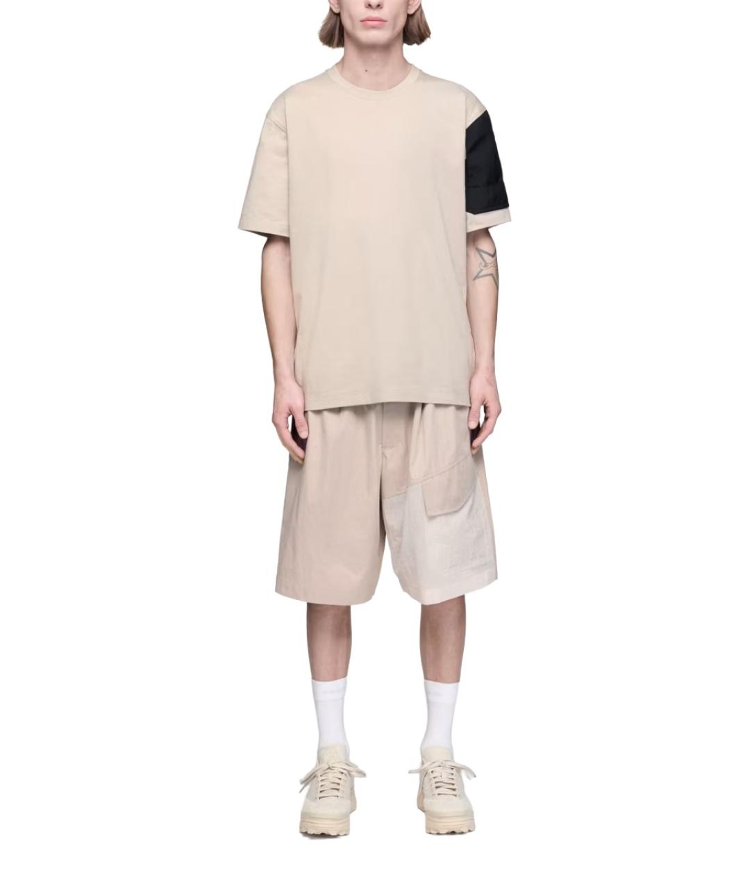 Y-3 Бежевые хлопковые шорты, фото 3