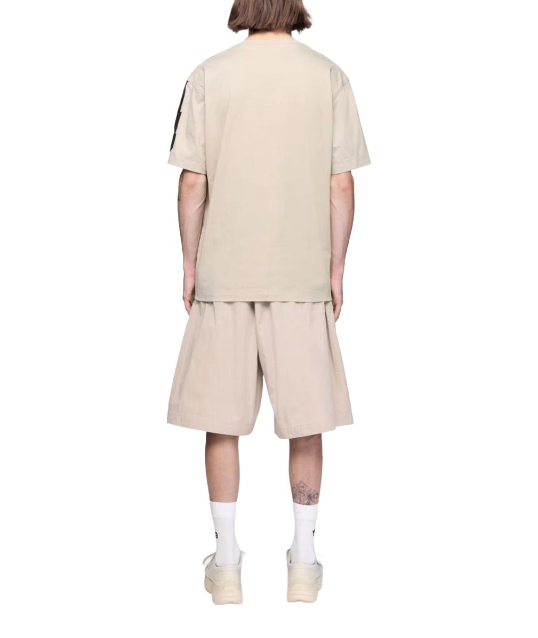 Y-3 Бежевые хлопковые шорты, фото 4