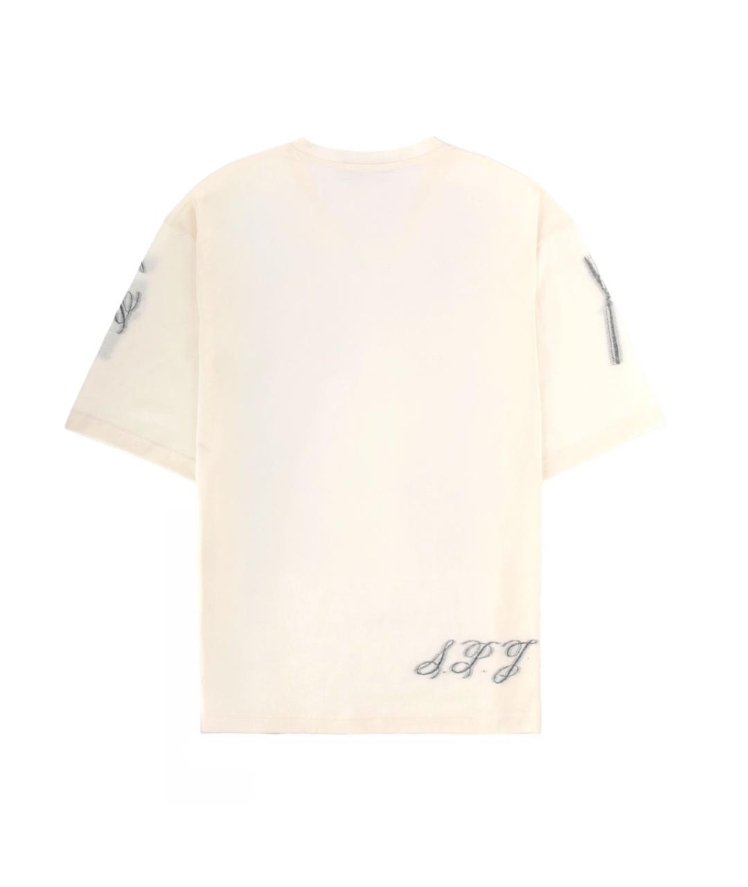 JACQUEMUS Белая хлопковая футболка, фото 2