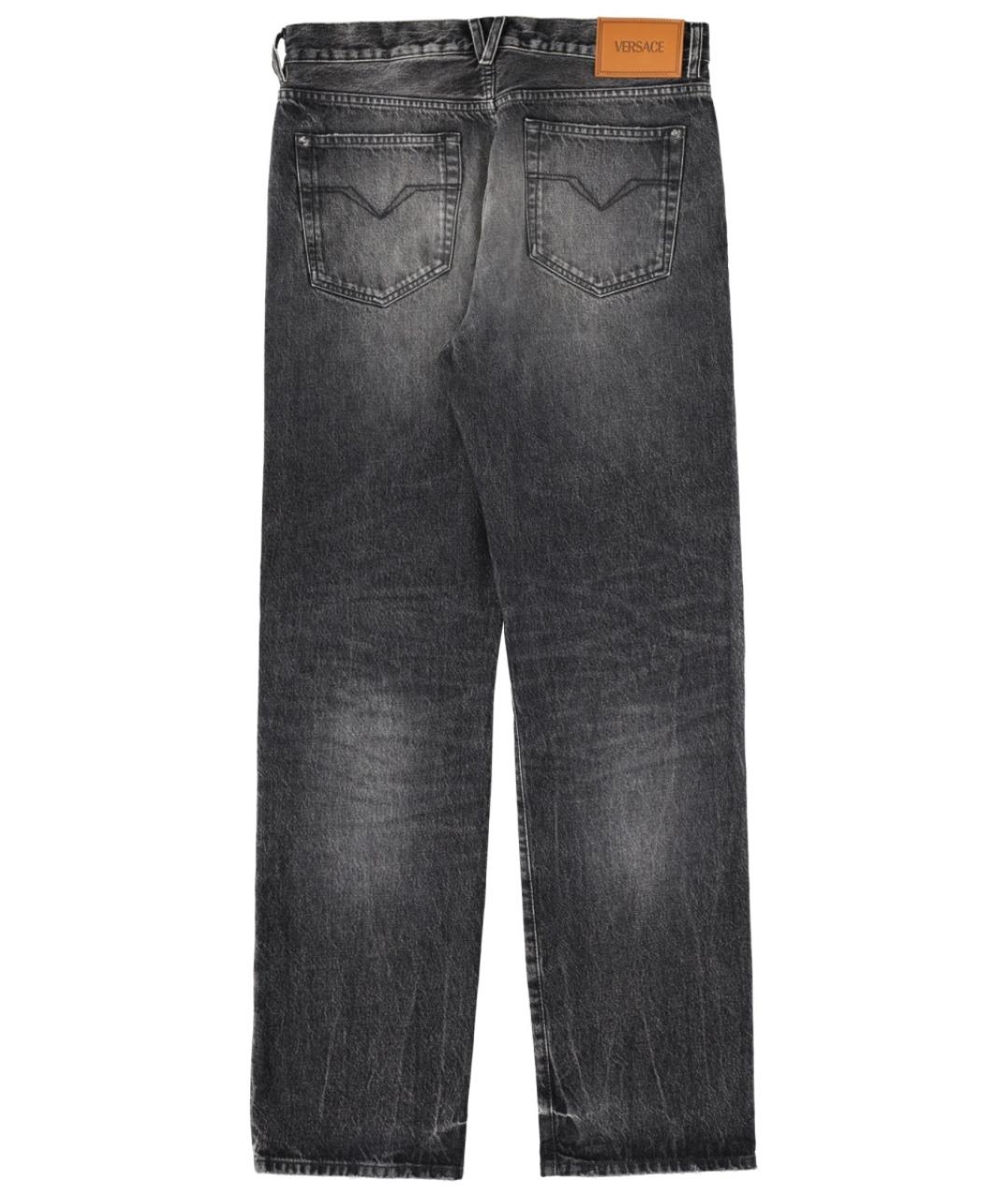 VERSACE Мульти хлопковые прямые джинсы, фото 2