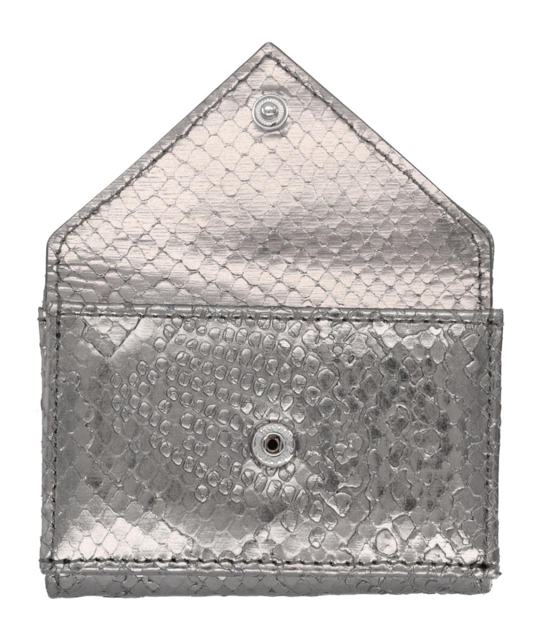 VIVIENNE WESTWOOD Серый кожаный кошелек, фото 4