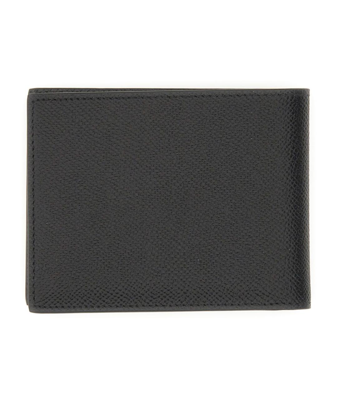 FERRAGAMO Черный кожаный кошелек, фото 2