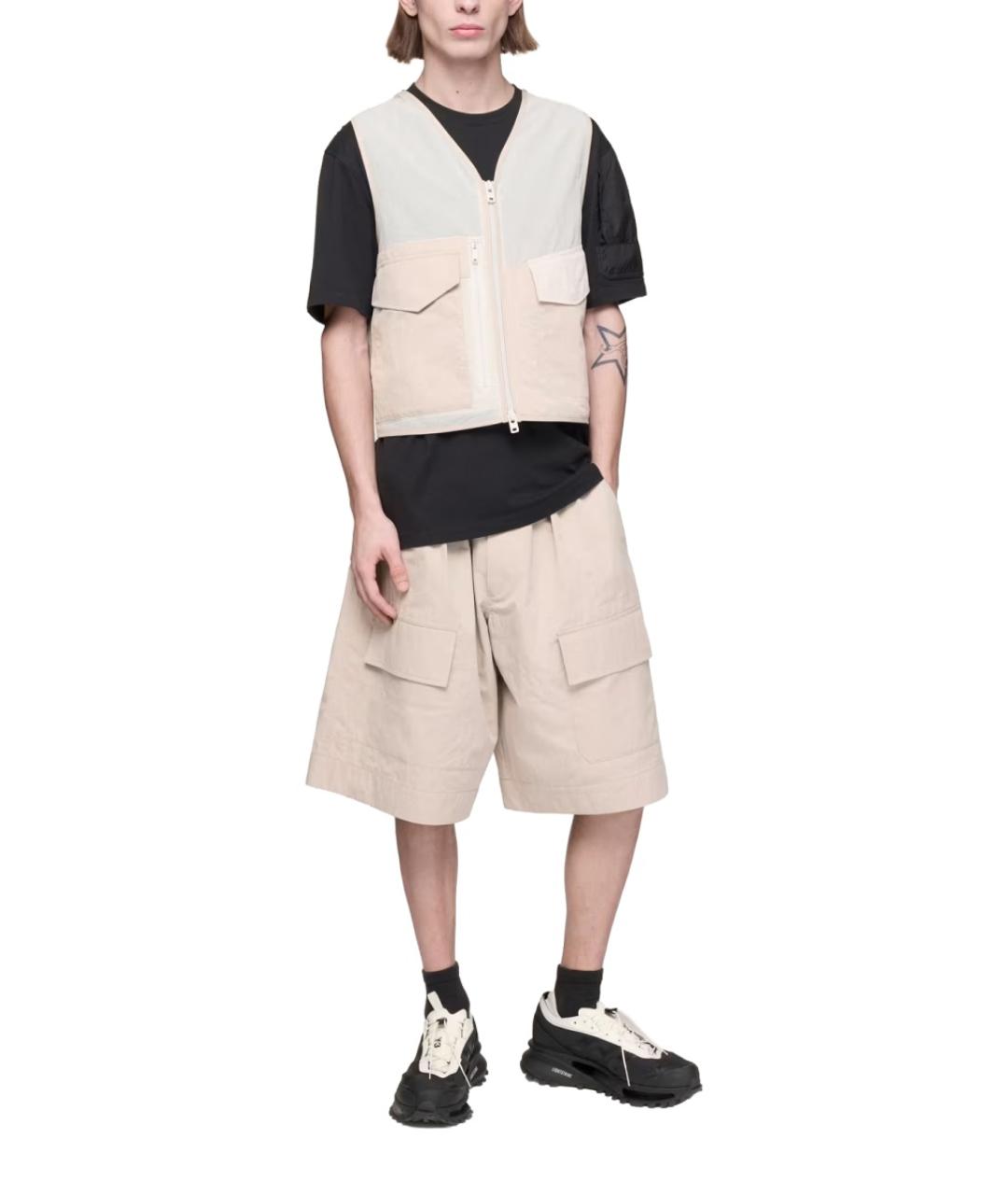 Y-3 Бежевый полиамидовый жилет, фото 2