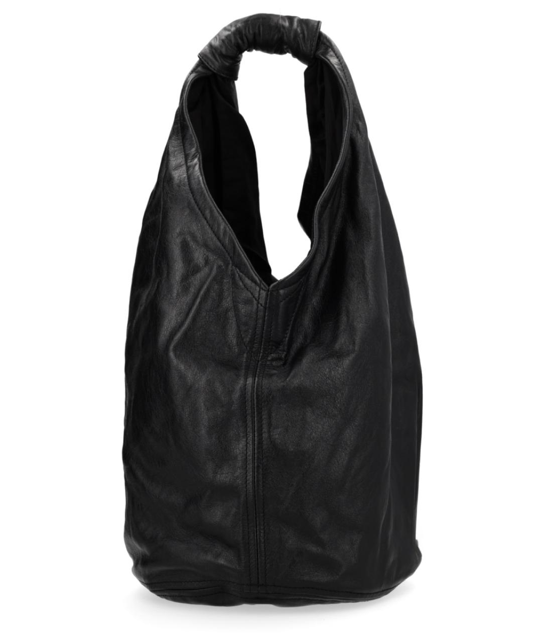 OUR LEGACY Черная кожаная сумка тоут, фото 3