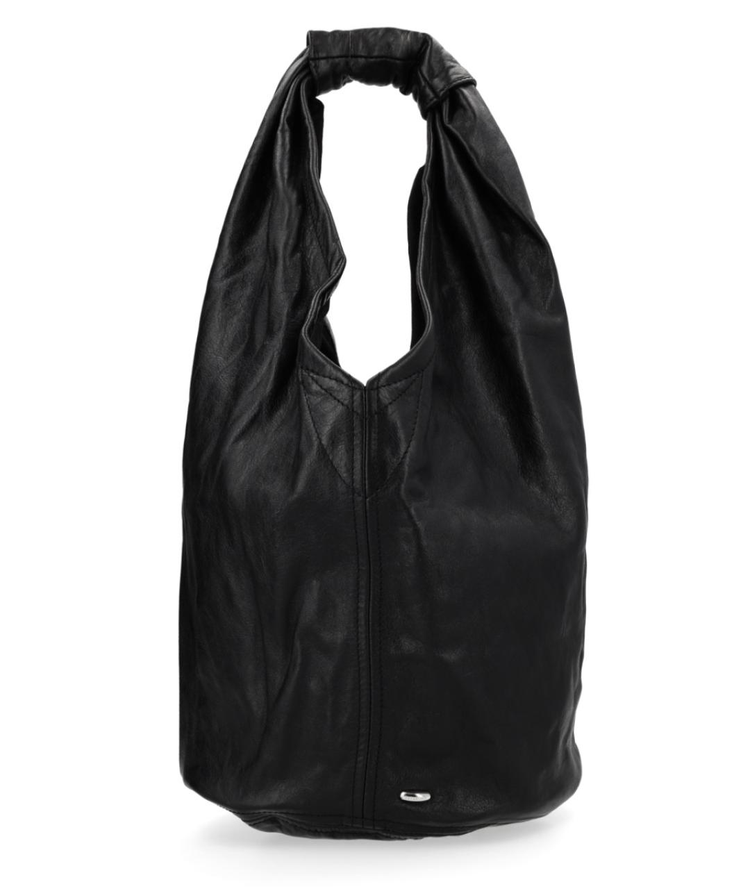 OUR LEGACY Черная кожаная сумка тоут, фото 1