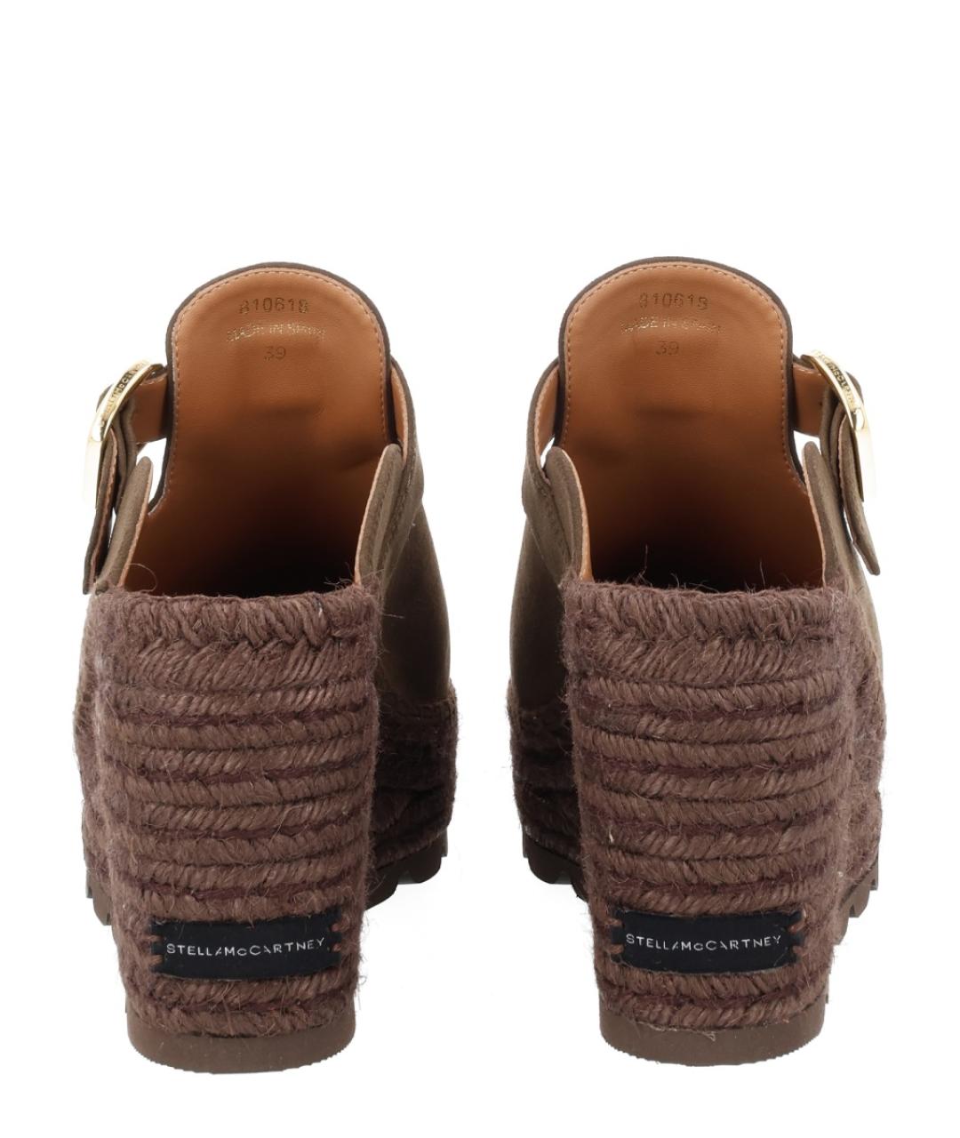STELLA MCCARTNEY Коричневые синтетические эспадрильи, фото 3