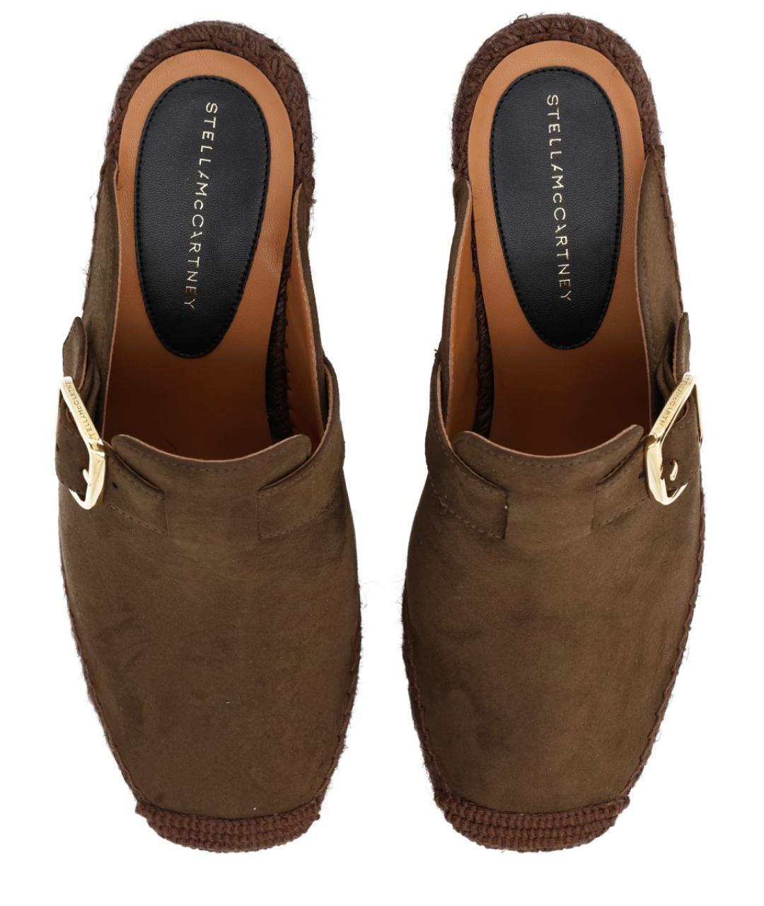 STELLA MCCARTNEY Коричневые синтетические эспадрильи, фото 5