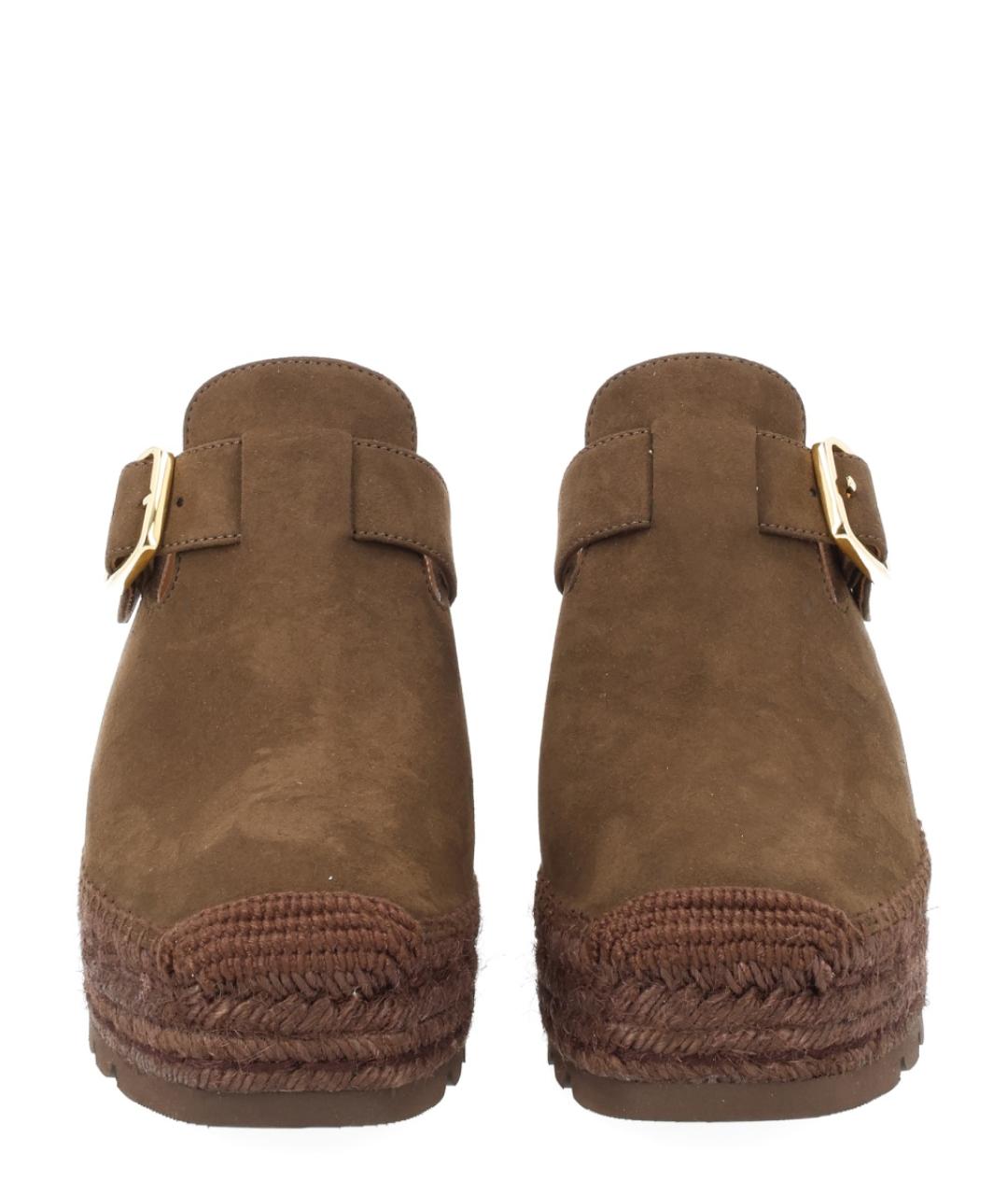 STELLA MCCARTNEY Коричневые синтетические эспадрильи, фото 2