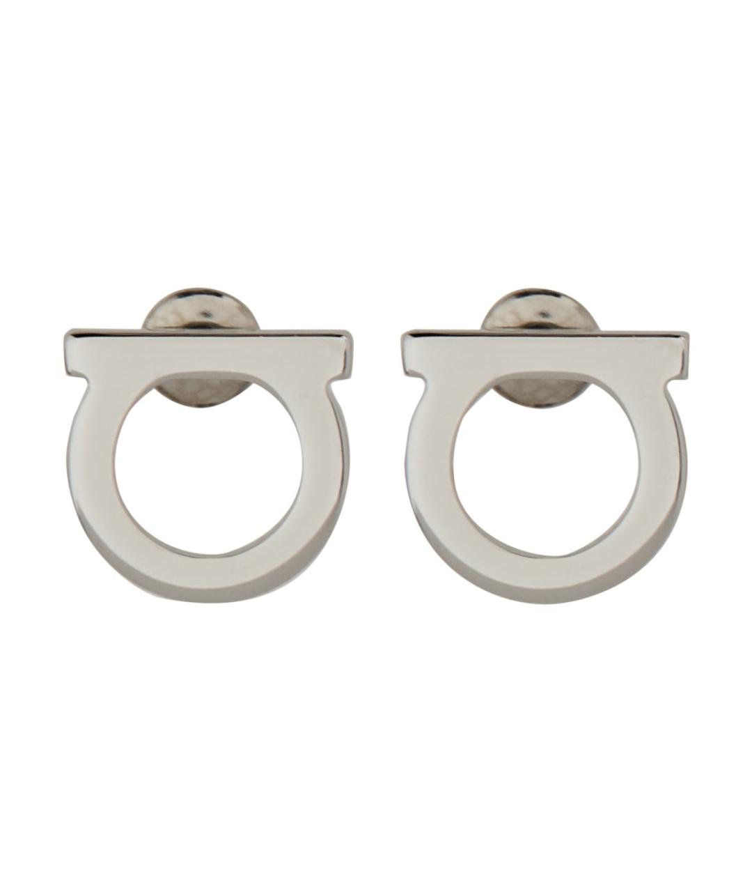 FERRAGAMO Серебряные латунные серьги, фото 2