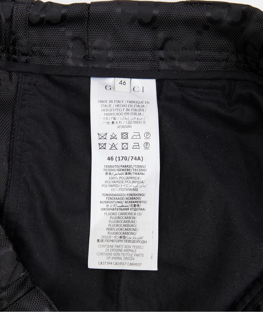 GUCCI Черные полиамидовые повседневные брюки, фото 5