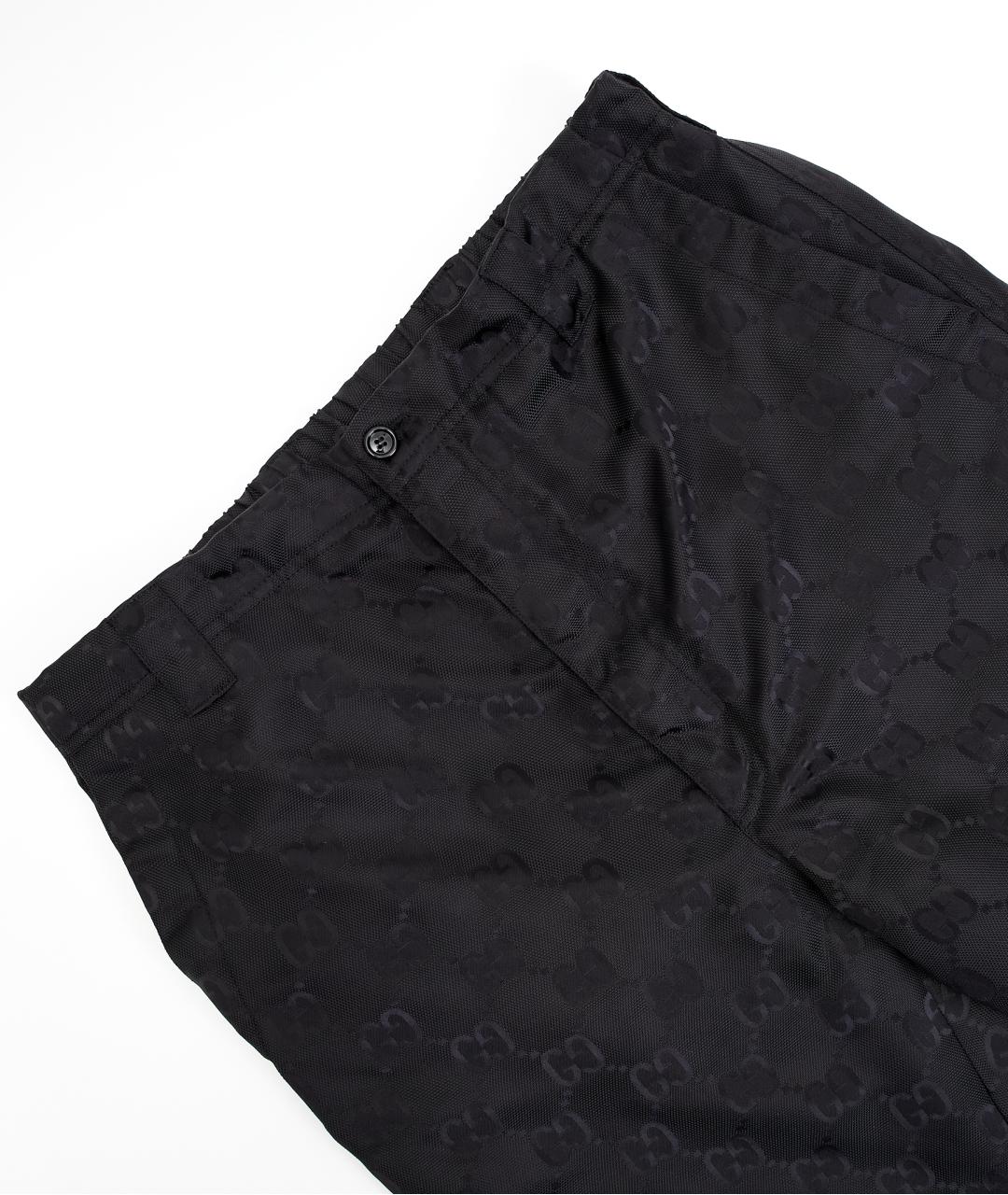 GUCCI Черные полиамидовые повседневные брюки, фото 3