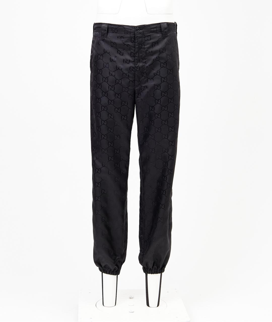 GUCCI Черные полиамидовые повседневные брюки, фото 6