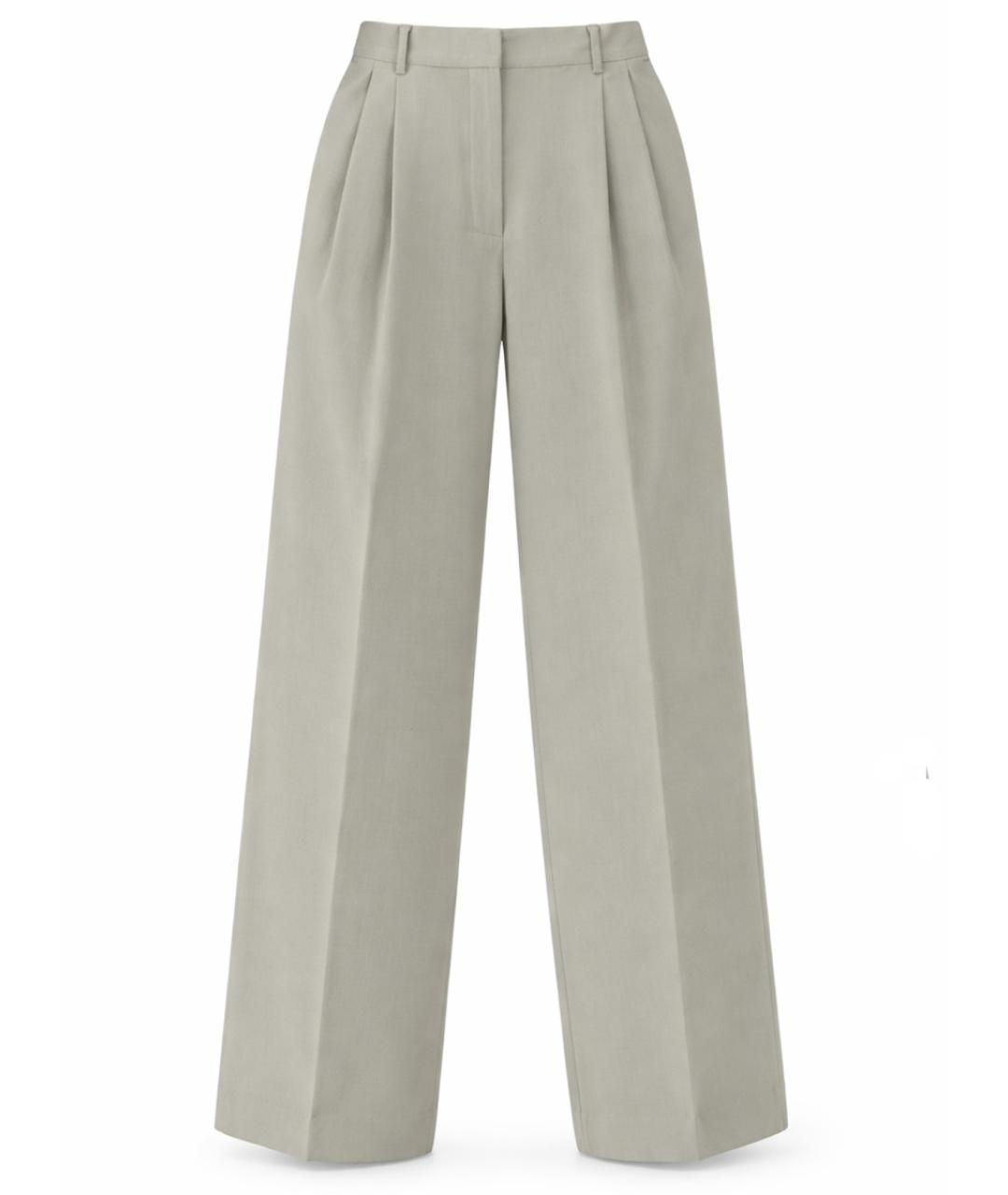 FILIPPA K Зеленые полиэстеровые прямые брюки, фото 1