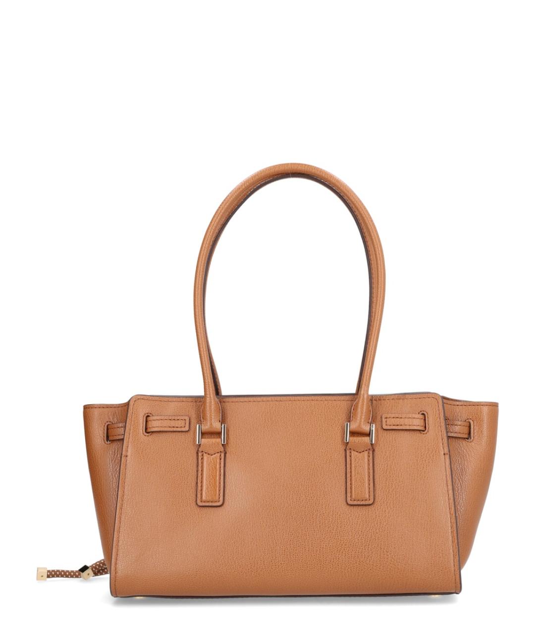 MICHAEL KORS Коричневая кожаная сумка через плечо, фото 3