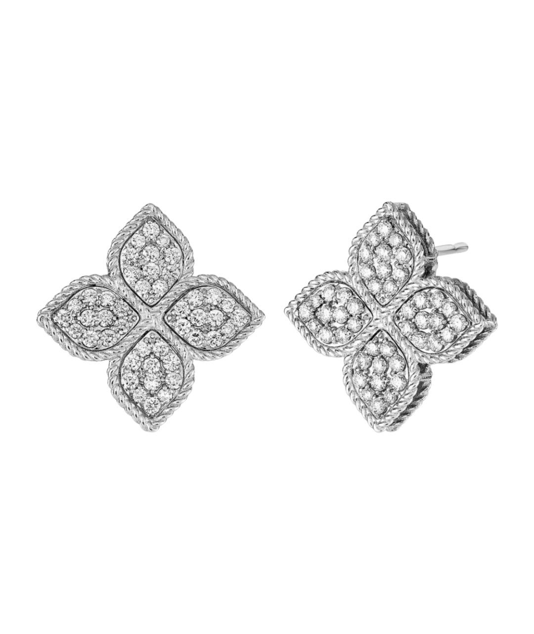 ROBERTO COIN Серебряные серьги из белого золота, фото 1