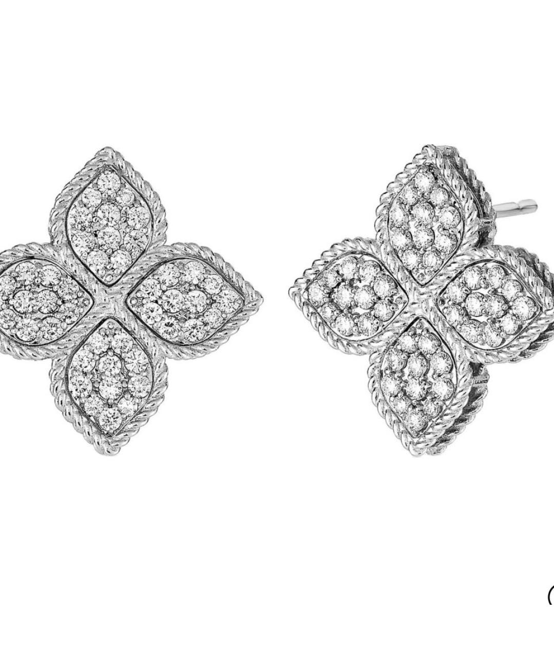 ROBERTO COIN Серебряные серьги из белого золота, фото 2