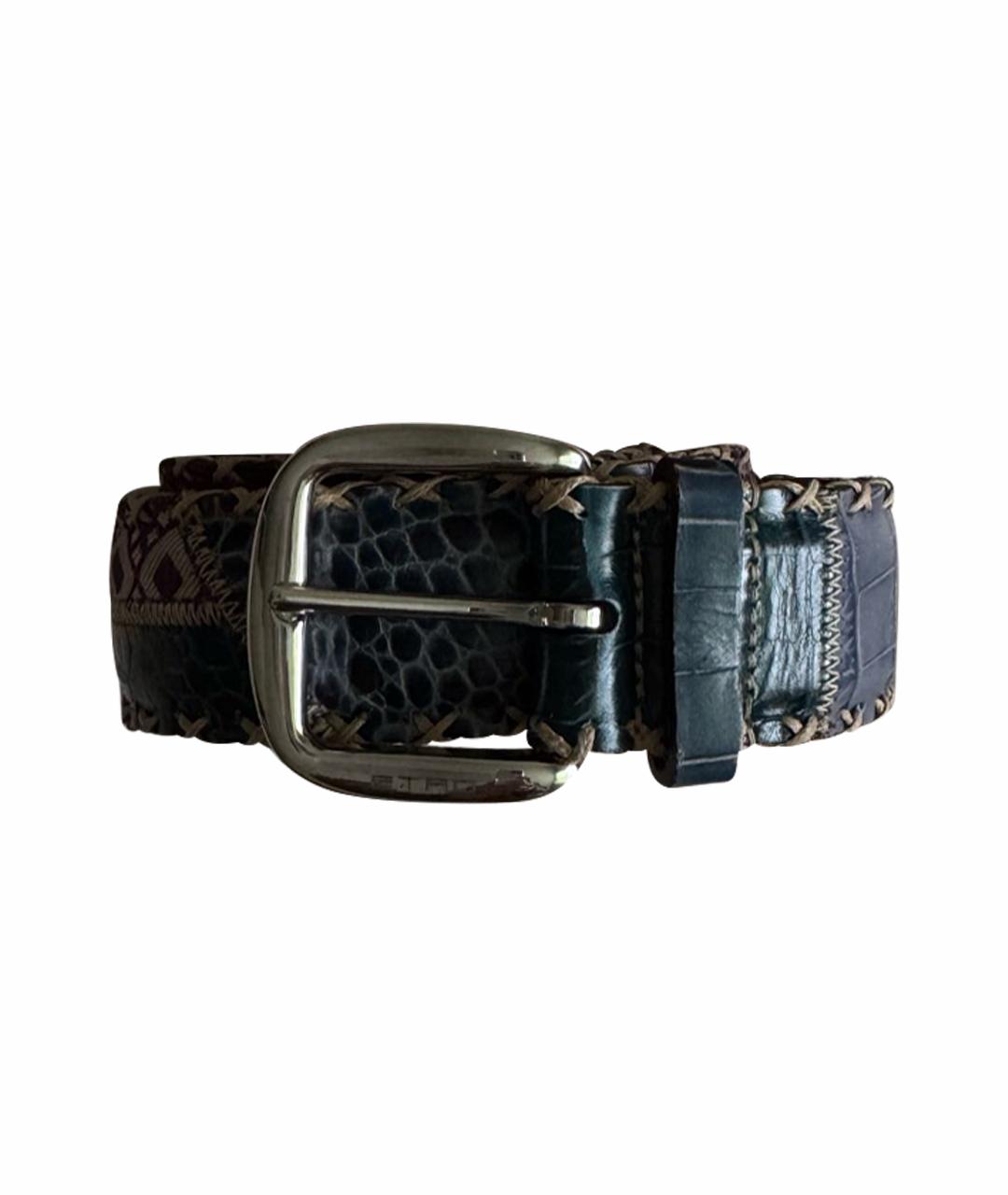 ETRO Синий ремень из экзотической кожи, фото 1
