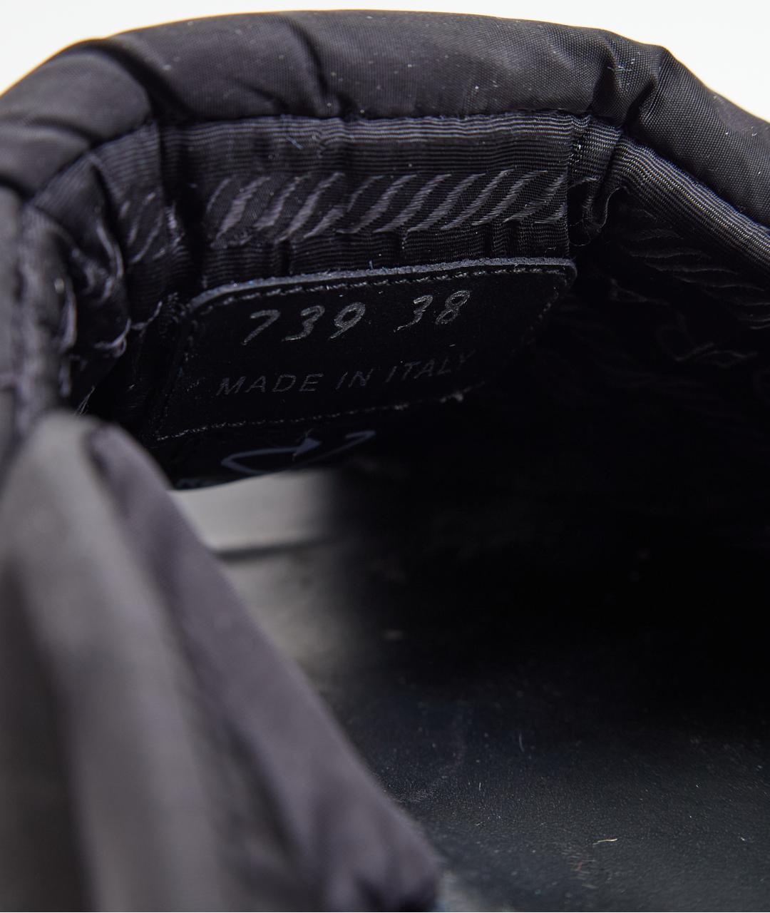 PRADA Черные текстильные сандалии, фото 7