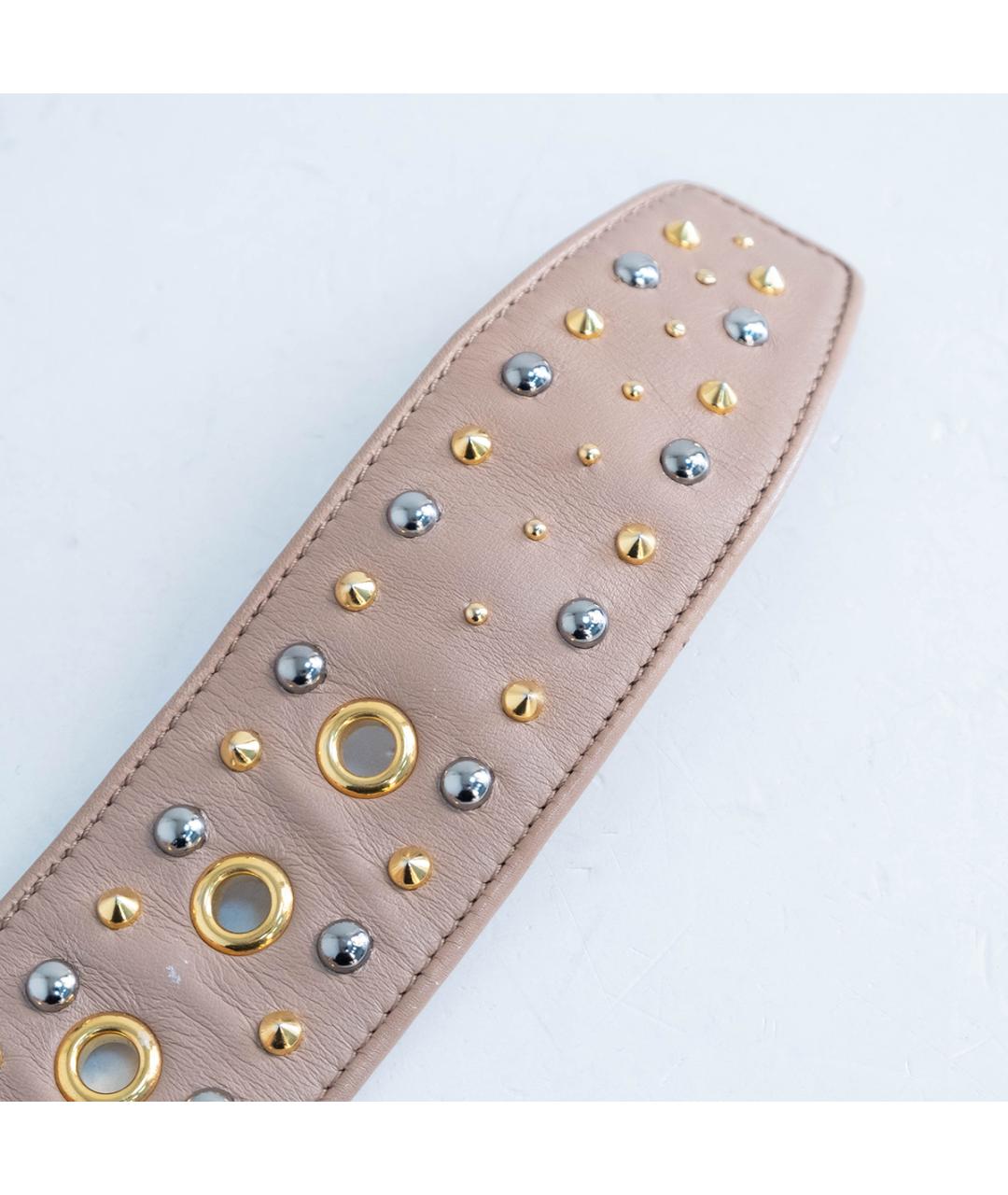 MIU MIU Розовый кожаный ремень, фото 3