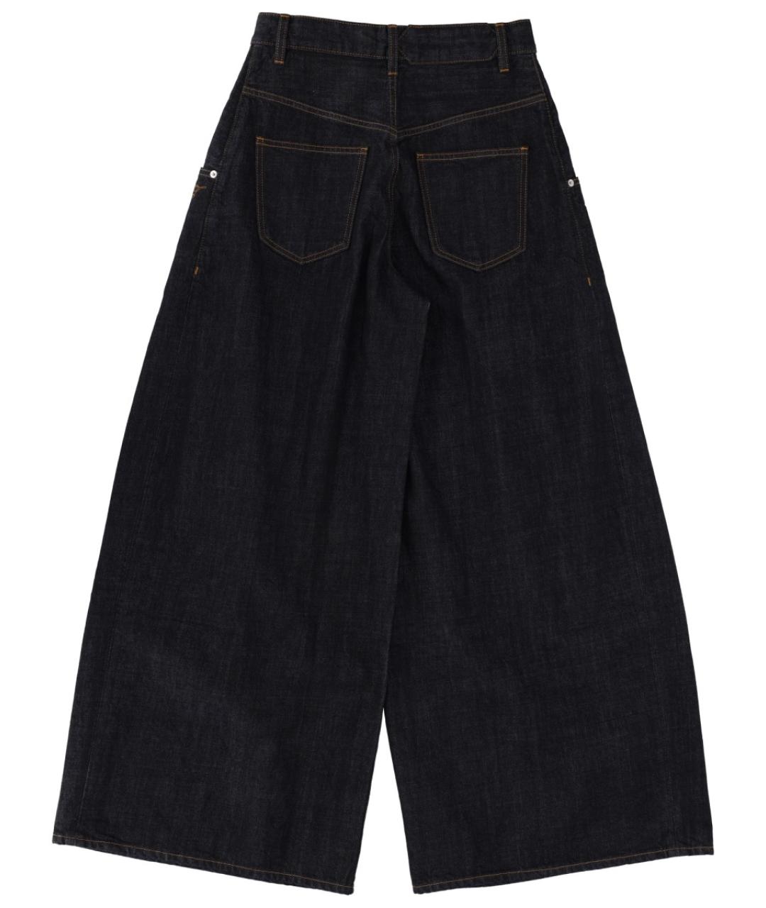 JACQUEMUS Синие хлопковые джинсы клеш, фото 2