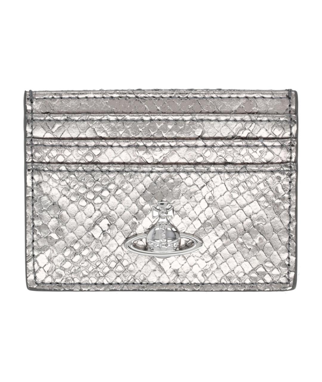 VIVIENNE WESTWOOD Серый кожаный кардхолдер, фото 1