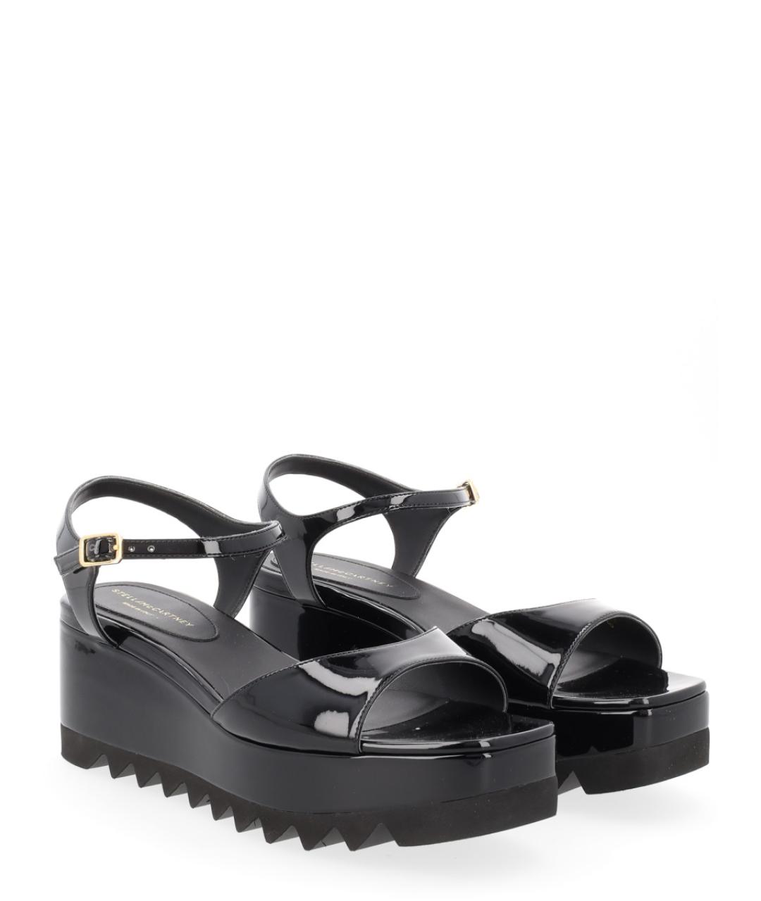 STELLA MCCARTNEY Черные синтетические сандалии, фото 2