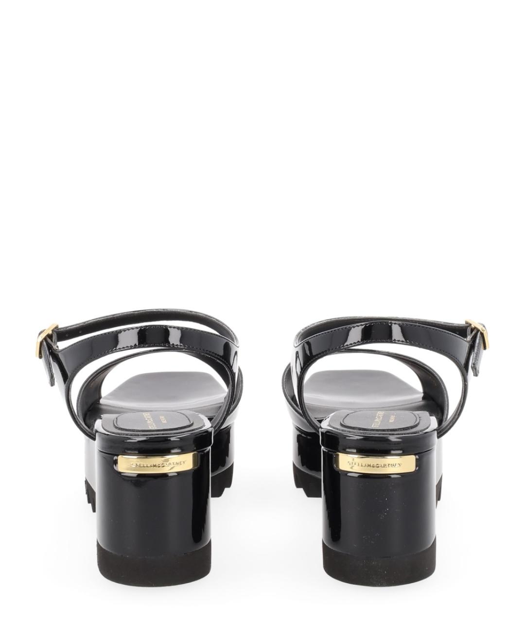 STELLA MCCARTNEY Черные синтетические сандалии, фото 4