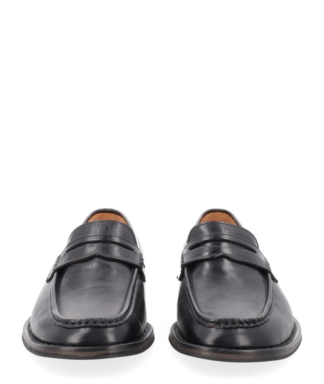 OUR LEGACY Черные кожаные лоферы, фото 3