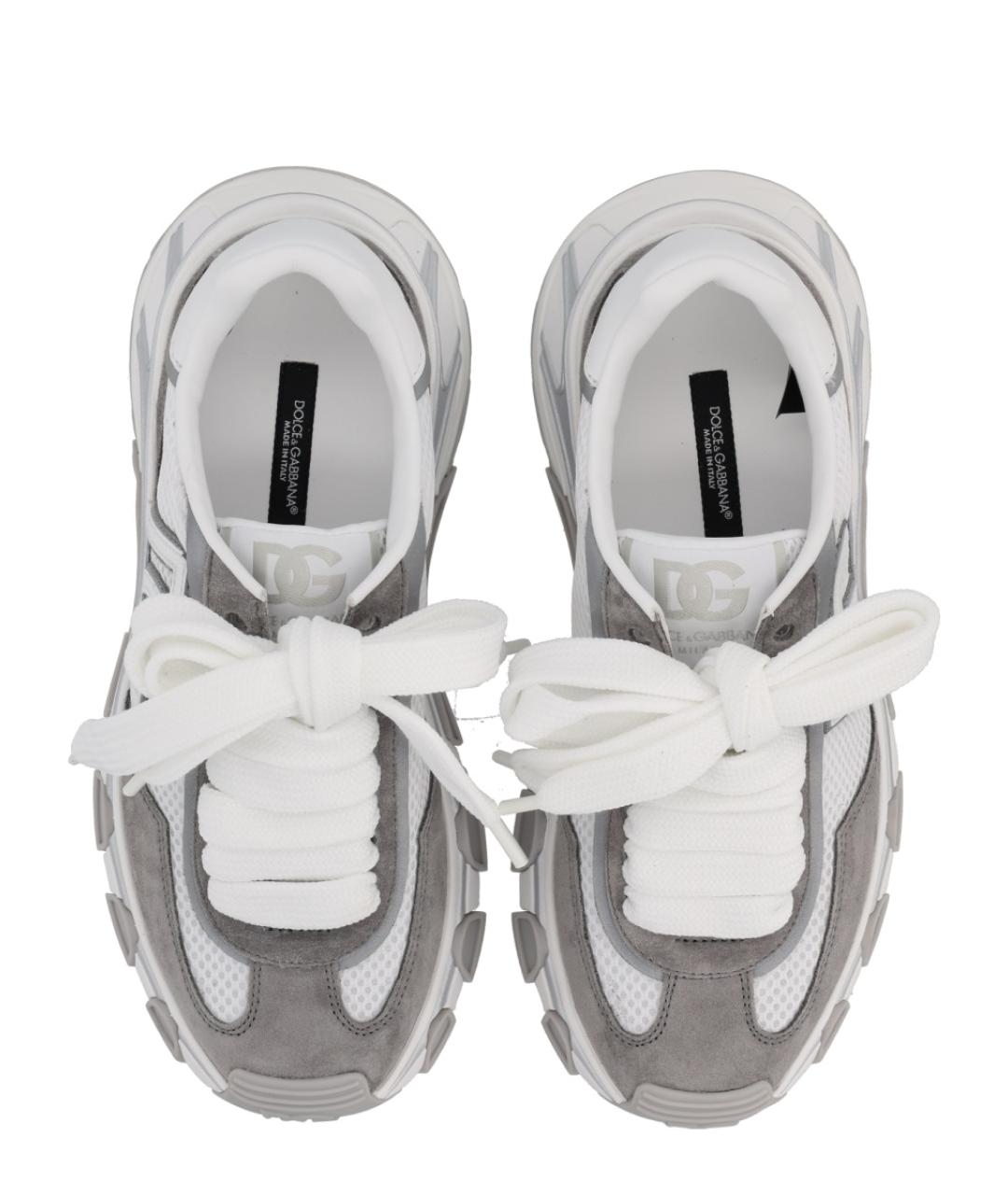 DOLCE&GABBANA Серые синтетические кроссовки, фото 5