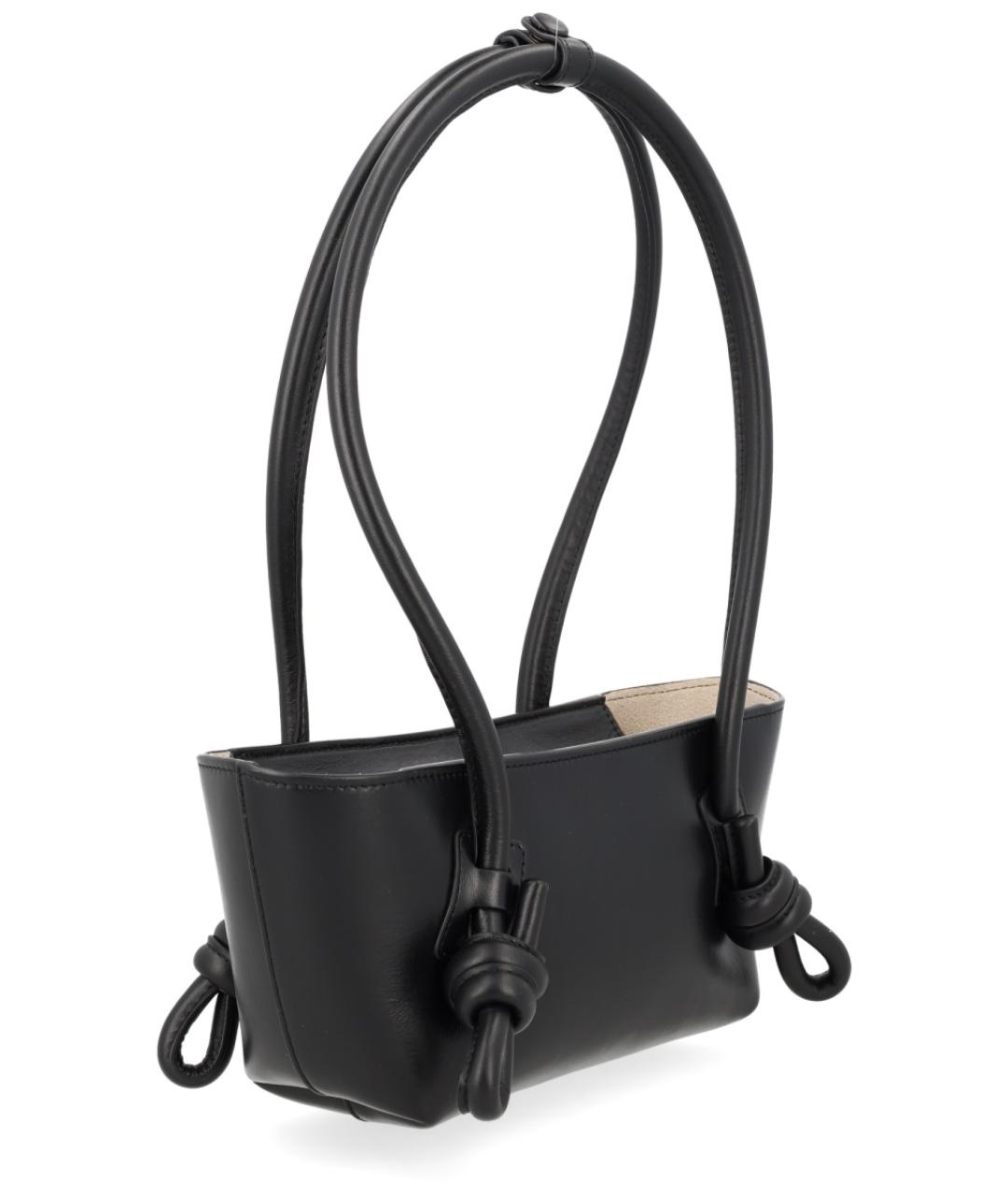 HEREU Черная кожаная сумка через плечо, фото 2